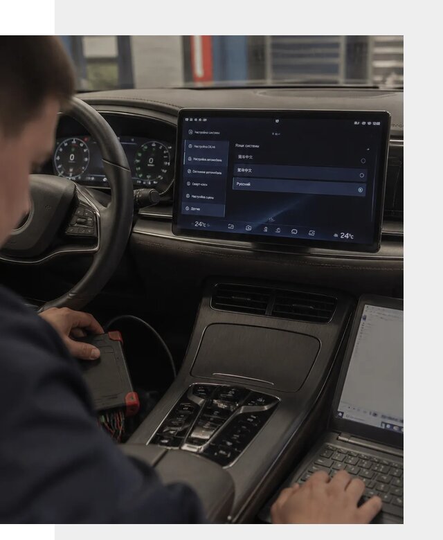 Русификация автомобиля BYD HAN для эксплуатации в Стрежевом